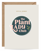 Load image into Gallery viewer, Plant Lady Club Sticker Card
