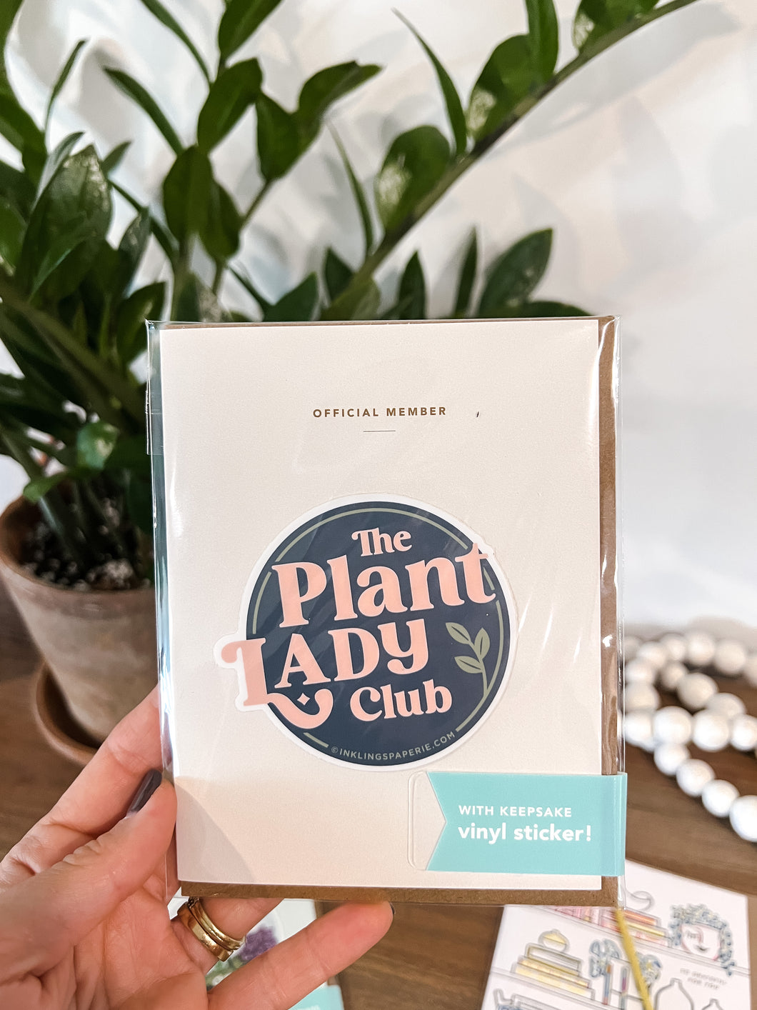 Plant Lady Club Sticker Card